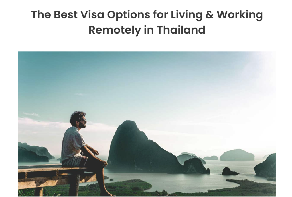Best Visa Options for Living & Working in Thailand