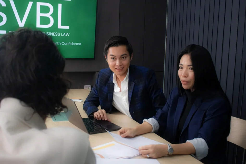 Thailand visa consultants at SVBL discussing safer long-stay visa alternatives with a client instead of risky border runs.